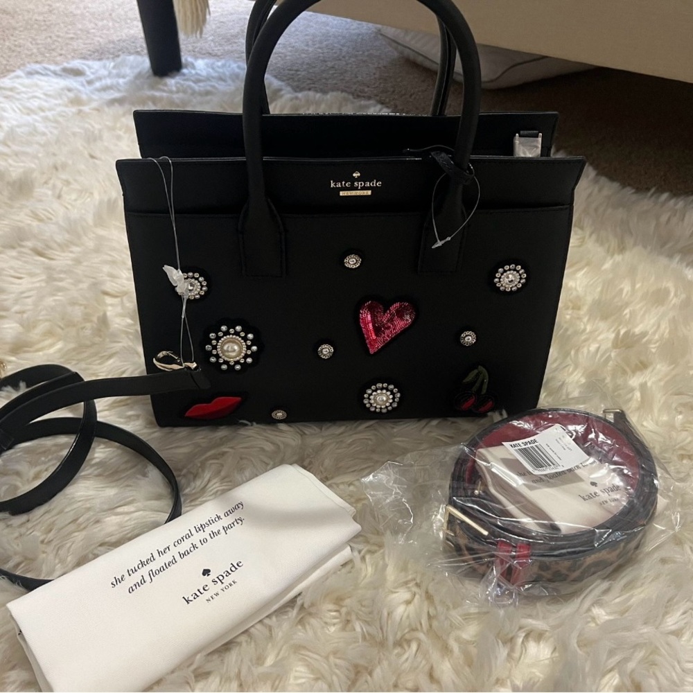 Kate Spade Black Embellished Women's Bag